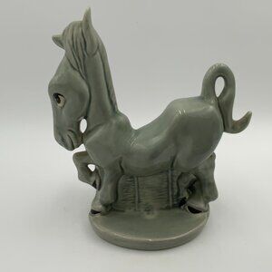 Signed Vintage Freeman McFarlin Ceramic Horse Planter USA Pottery